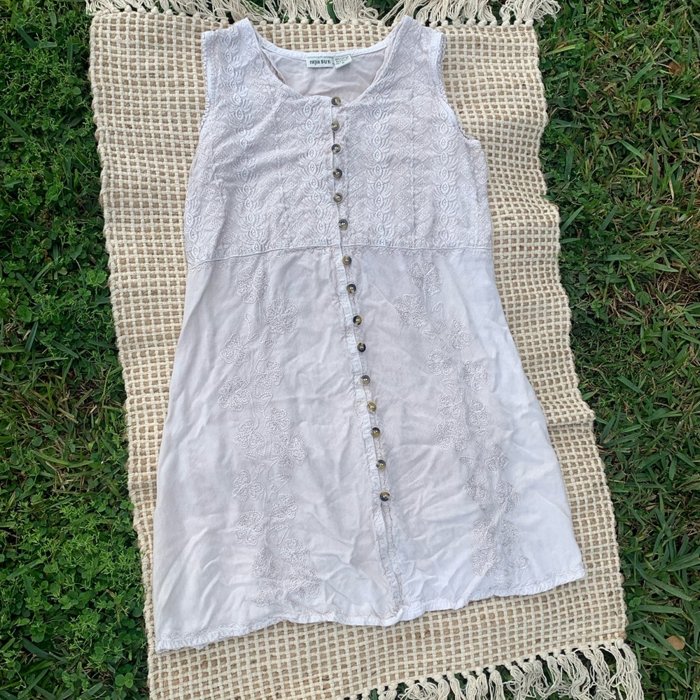 White raya sun dress